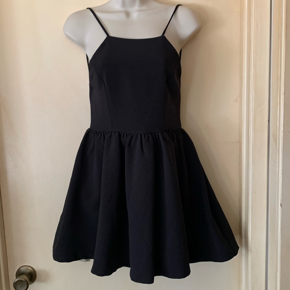 Lulus black low back dress size S